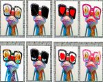 Frogs With Glasses Paint By Numbers