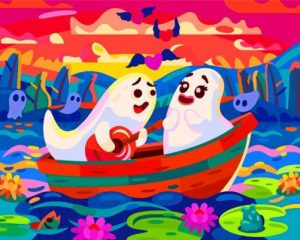 Ghosts Love Paint By Numbers