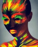 glow in the dark girl paint by numbers