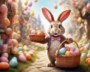 Happy Easter Bunny Paint By Number