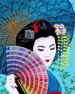 Japanese Geisha Paint By Numbers