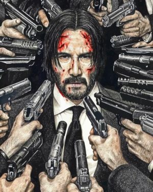 Aesthetic John Wick Paint By Number