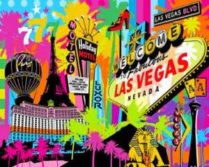 Las Vegas Pop Art Paint By Numbers