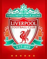 Liverpoool FC Crest Football Paint By Numbers