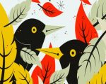 Mid Century Birds Paint By Numbers