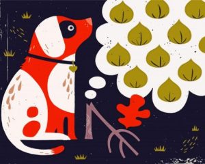 Mid Century Dog Paint By Numbers