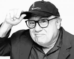 Monochrome Danny Devito Paint By Number