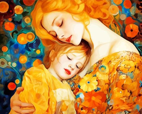 Mother And Daughter Paint By Number