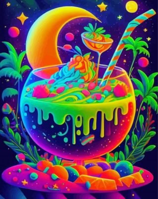 Neon Juice Paint By Number