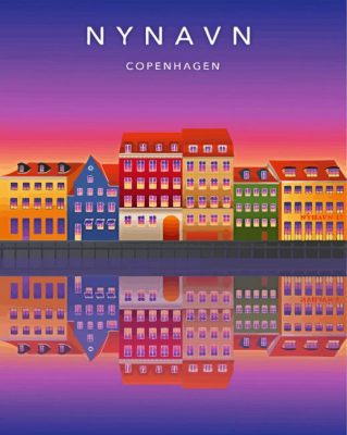 Nyhavn Copenhagen Poster Paint By Numbers