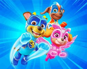 Powerful Paw Patrol Paint By Number