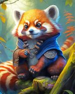 Red Panda Paint By Number