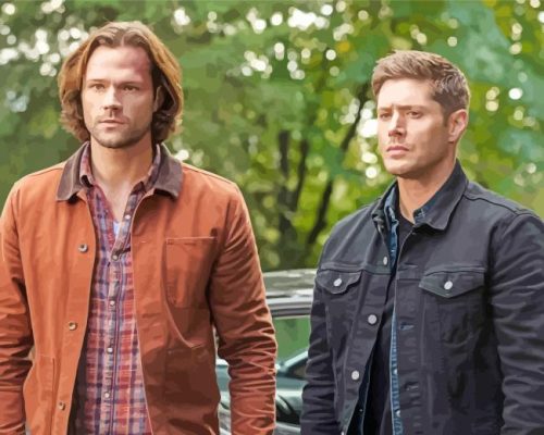 Sam And Dean Paint By Number
