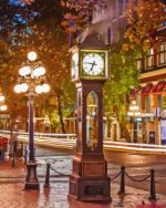Steam Clock In Gastown Paint by numbers