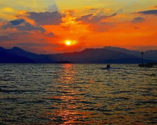 Subic Bay Sunset Paint By Number
