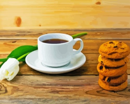 Tea And Cookies Paint By Number