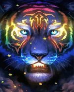 Tiger Neon Animal Paint By Number