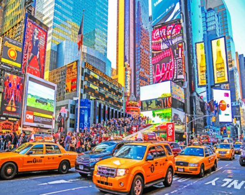 times square Paint by numbers