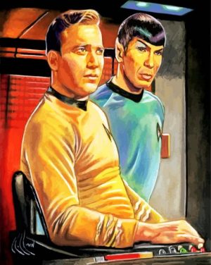 Trek Spock And James T Kirk Paint By Number