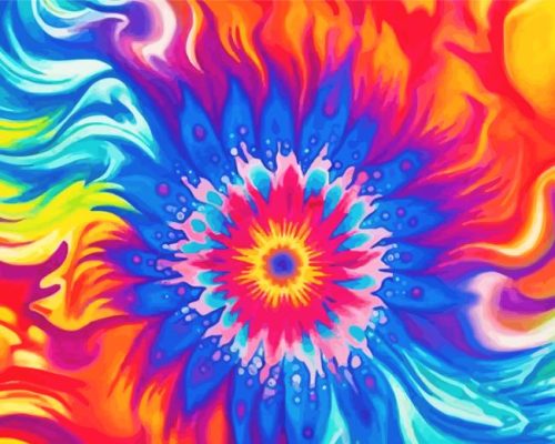 Tye Dye Art Paint By Number