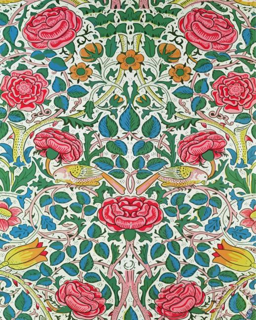 William Morris Acanthus Leaves Paint By Numbers