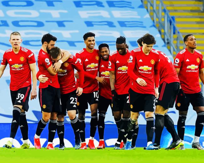Football Manchester United Players Paint By Numbers