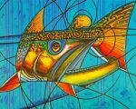 Abstract Brook Trout Fish Paint By Numbers