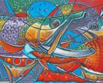Abstract Brook Trout Paint By Numbers
