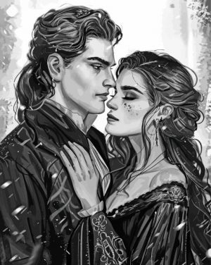 Black And White Acotar Paint By Number