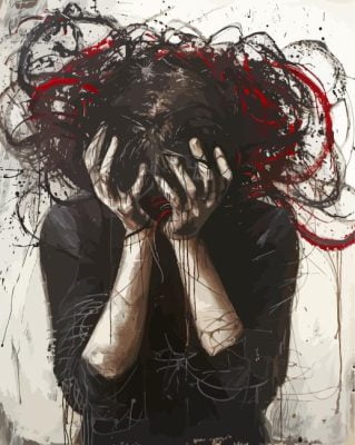 Anxious Girl Paint By Number