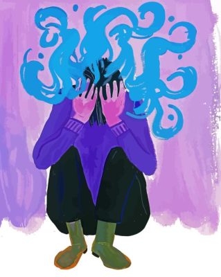 Shadows of Anxiety Paint By Number