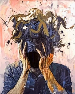 Abstract Anxiety Art Paint By Number