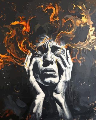 Sad Anxious Man Paint By Number