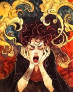 Anxious Anime Character Paint By Number