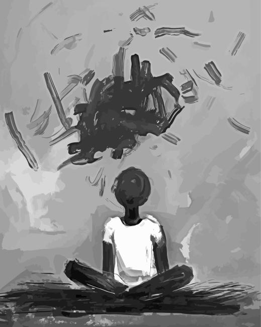 Lonely And Anxious Paint By Number