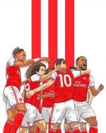 Arsenal Players Art Paint By Number