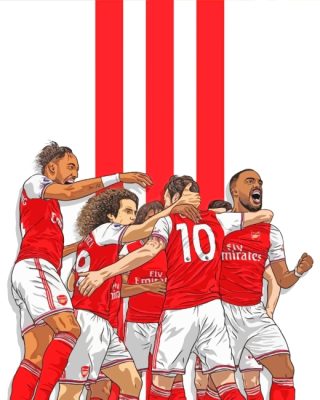 Arsenal Players Art Paint By Number
