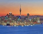 Sunset Auckland NZ Paint By Number