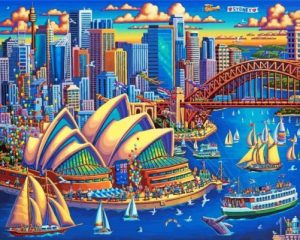 Australia Sydney Harbour Paint By Numbers