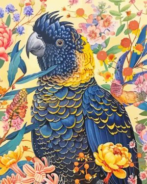 Black Cockatoo Paint By Number