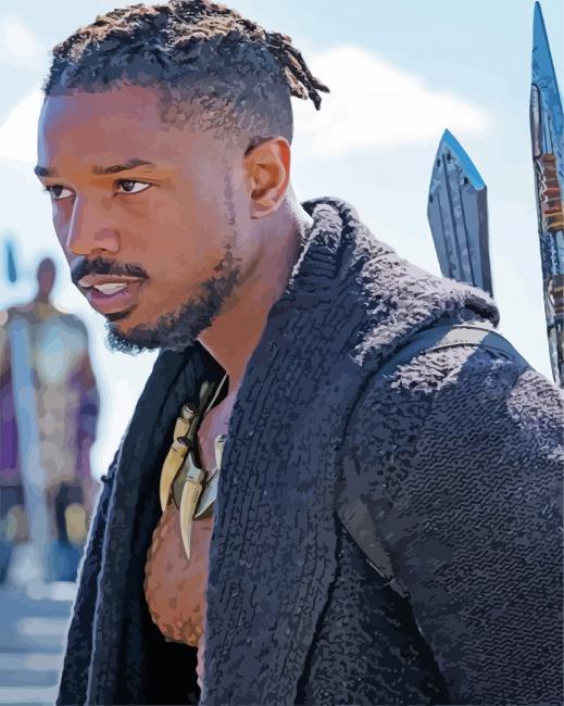 Black Panther Killmonger Paint By Number