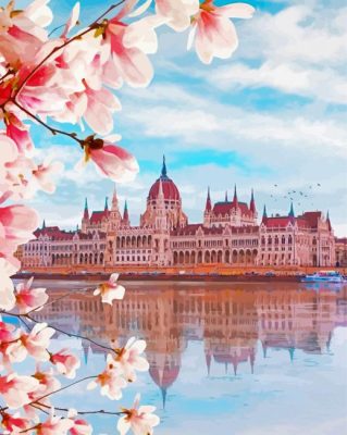 Budapest Parliament Building Paint By Number