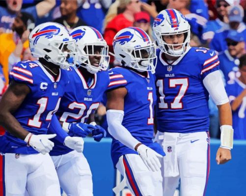 Buffalo Bills Football Team Paint By Number