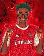 Bukayo Saka Art Paint By Number