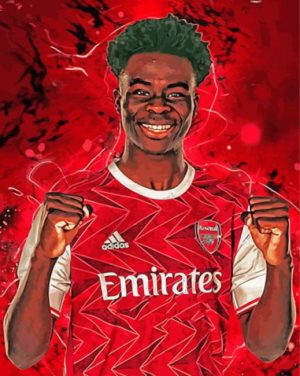 Bukayo Saka Art Paint By Number