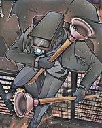 Cameraman Plunger Art Paint By Number