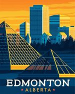 Canada Edmonton Poster Paint By Number