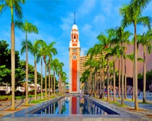 Canton Railway Clock Tower Paint By Numbers