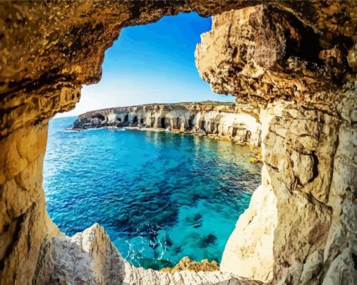 Cape Greco Cyprus Paint By Number