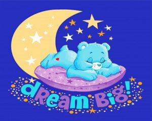Care Bear Grumpy Sleeping Paint By Number
